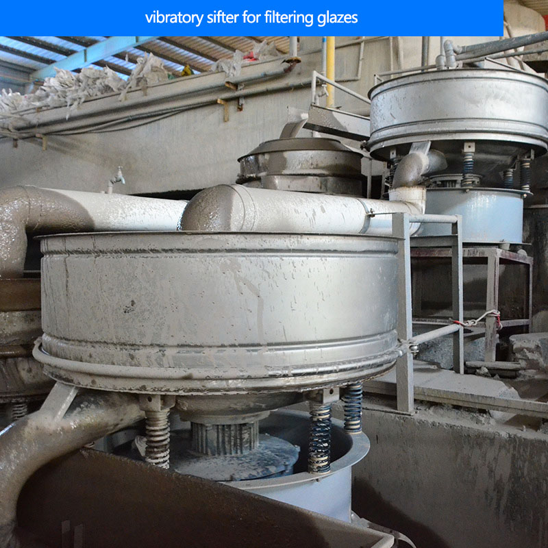 vibratory sifter for filtering glazes