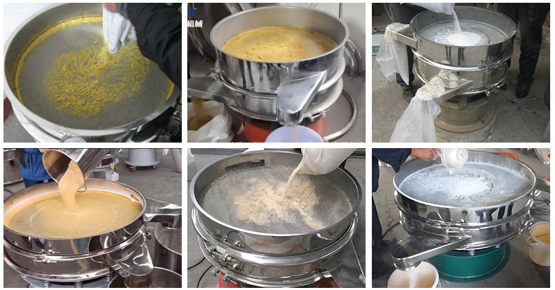 Powder Sieving Machine screening site